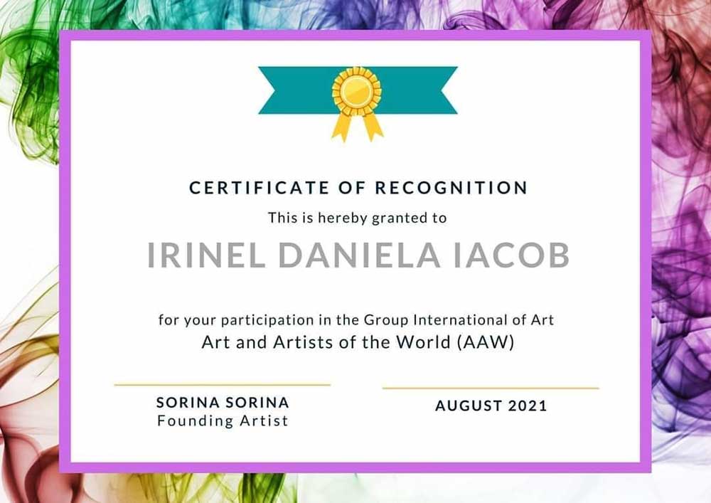 IRINEL DANIELA IACOB - Aprecieri - Diplome - Distincţii (5)