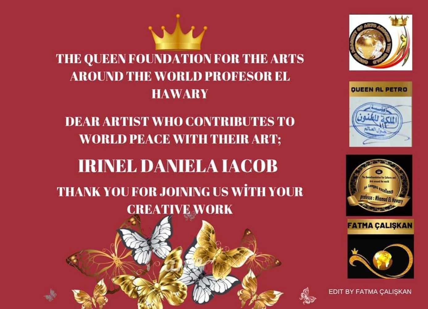 IRINEL DANIELA IACOB - Aprecieri - Diplome - Distincţii (28)