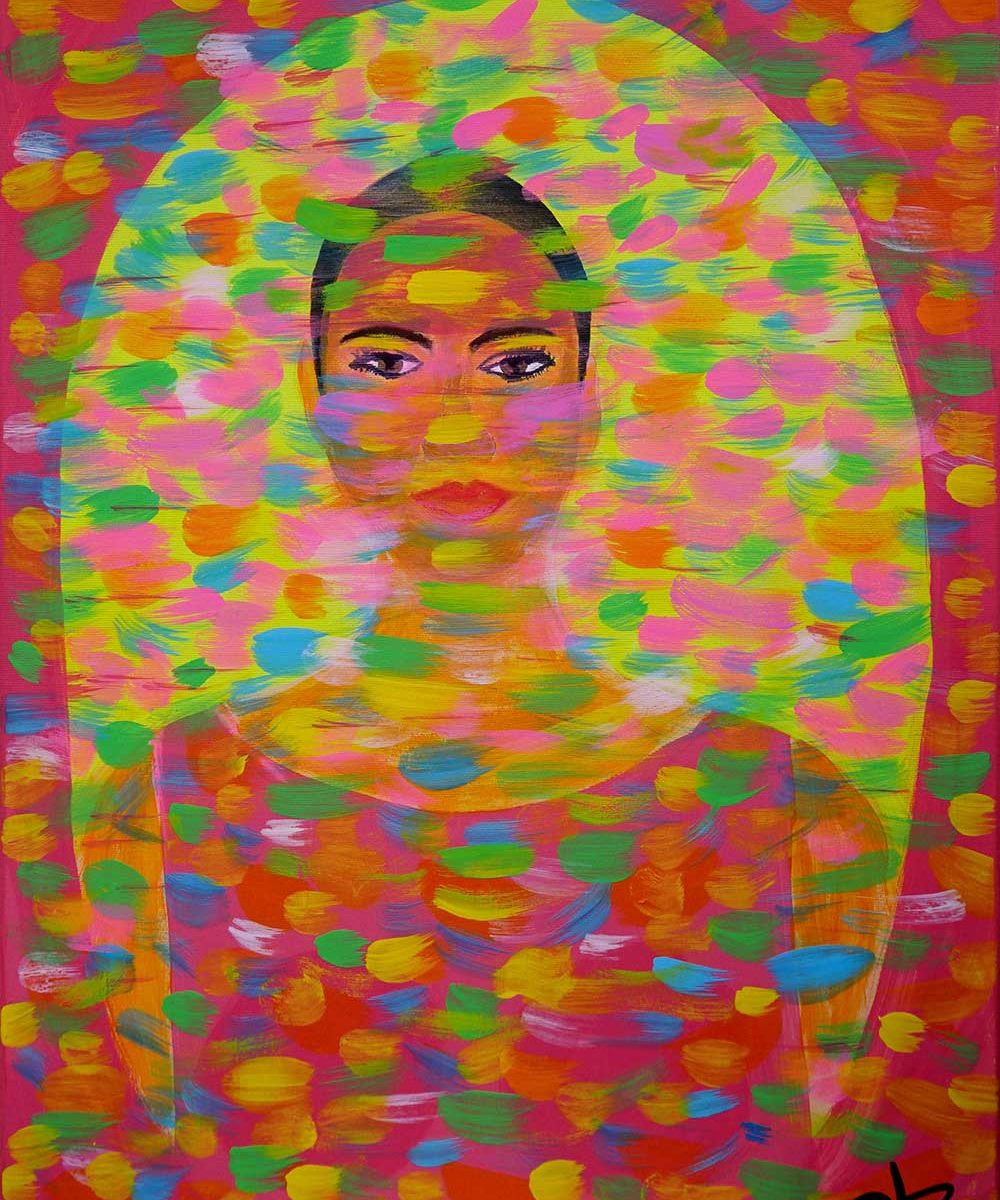 Autoportret – Îndrăgostită de culoare (Self portrait – The color lover)